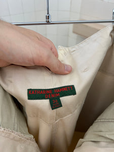 1990s Katharine Hamnett Tucked Pleated Trousers - Size XL
