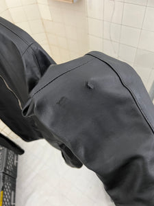 1990s Vexed Generation Leather Ninja Neck Jacket - Size XL