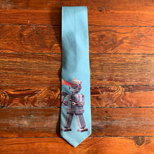 Load image into Gallery viewer, 2000s Yohji Yamamoto Blue Robot Laser Eyes Tie - Size OS
