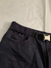 Load image into Gallery viewer, 2000s Samsonite Active Wear Black Workpants with Buckle Belt by Neil Barrett - Size L