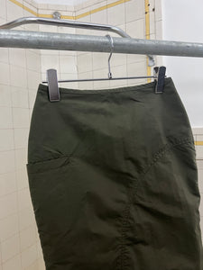 1990s Mickey Brazil Asymmetrical Technical Skirt with Large Welt Cargo Pocket - Size XS