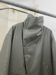 2000s Armani Futuristic Padded Wrap Jacket - Size XL