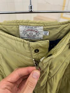 1990s Armani Textured Iridescent Yellow Nylon Snow Pants - Size M