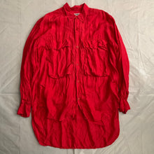 Load image into Gallery viewer, 1980s Katharine Hamnett Burnt Red Silk Big Pocket Shirt - Size OS