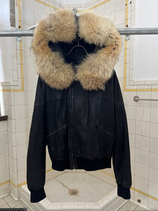 1980s Marithe Francois Girbaud x Compagnie Des Montagnes & Des Forets Fur Hood N2B Jacket - Size XL