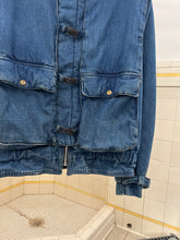 Load image into Gallery viewer, 1980s Marithe Francois Girbaud Denim Cargo Jacket with Front Buckle Closures - Size M
