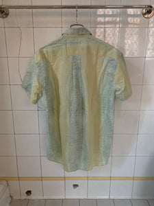 2000s Vintage APC Snakeskin Pattern Cotton Shirt - Size S