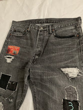 Load image into Gallery viewer, 2000s Yohji Yamamoto x Spotted Horse Repaired Distressed Denim - Size XL
