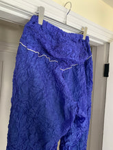 Load image into Gallery viewer, aw1999 Issey Miyake Blue Crinkled Bungee Pants - Size M