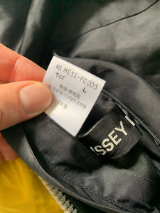 ss1993 Issey Miyake Yellow Nylon Tactical Zipper Blouson - Size L
