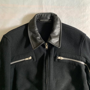 aw2004 Yohji Yamamoto Wool Front/Back Zip Hunting Jacket - Size L