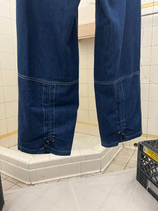 1990s Mickey Brazil Blue Jeans with Cinch Hem Detail - Size M
