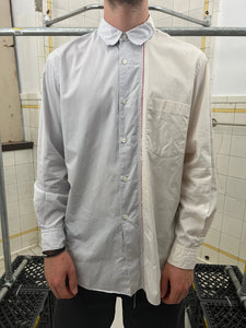 2000s CDGH Reconstructed Two Part Poplin Shirt - Size M