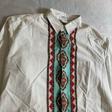 Load image into Gallery viewer, ss1991 Yohji Yamamoto Tribal Pattern Cotton Shirt - Size M