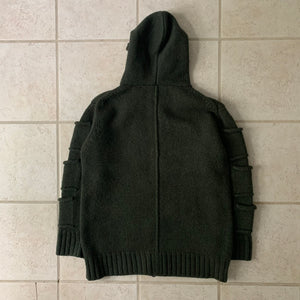 1990s Ryuichiro Shimazaki Multi-Pocket Wool Hooded Sweater - Size M