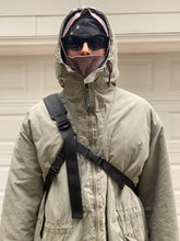 Load image into Gallery viewer, 1990s Armani Faded Seafoam Green Military Parka with Removeable Quilted Lining - Size XL