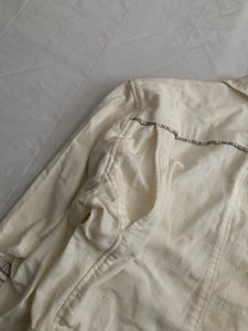 ss1993 Issey Miyake Cropped Linen Work Jacket - Size XL