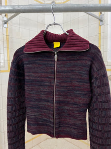 2000s Mandarina Duck Cropped High Neck Sweater - Size XXS