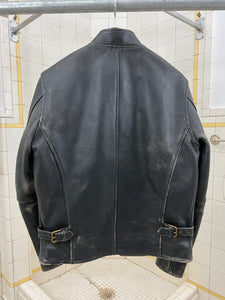 2000 CDGH Distressed Cropped Leather Jacket - Size S
