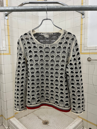 2001 CDG Low Gauge Knitted Cutout Sweater - Size S