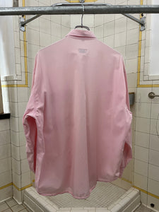 1980s Marithe Francois Girbaud x Closed Dusty Pink Shirt with Unique Pocket Design - Size L