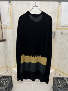 aw1993 CDGH+ Oversized Mockneck Bleached Knit Sweater - Size XL