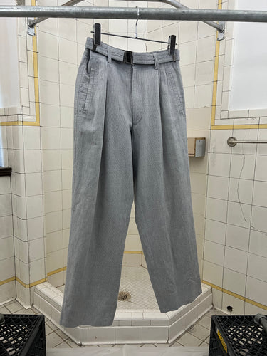 1980s Issey Miyake Belted Cropped Trousers - Size S