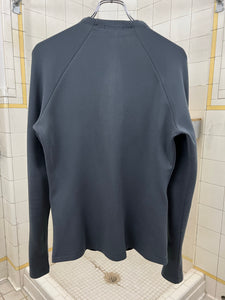 Late 1990s Mandarina Duck Contemporary Pullover with Hidden Neck and Side Seam Zippers - Size S