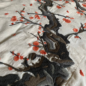 ss1995 Issey Miyake Embroidered Sakura Tree Blazer - Size L