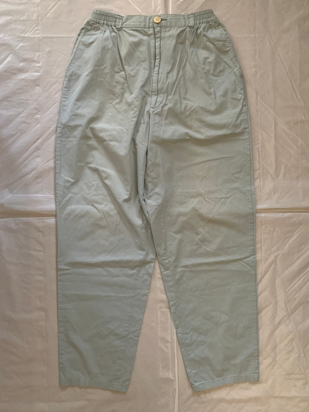 1990s CDGH Soft Mint Elastic Waistband Loose Trousers - Size M