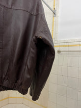 Load image into Gallery viewer, 1990s Armani Leather Bomber With Quilted Lining - Size M