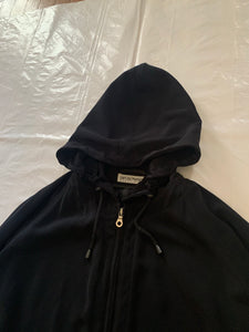 1990s Armani Loose Polyester Jacket with Hood - Size L