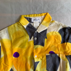 ss1991 Yohji Yamamoto Daisy Dyed Silk Shirt - Size M