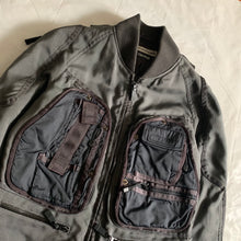 Load image into Gallery viewer, aw2000 Issey Miyake Grey Ballistic Nylon Cargo Moto Jacket - Size M