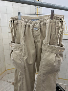 1980s Marithe Francois Girbaud Adjustable Corduroy Cargo Pants - Size OS
