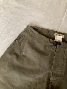 2000s Armani Articulated Brush Cotton Tactical Trousers - Size L