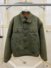 Load image into Gallery viewer, 1990s Armani Jeans Faded Green Trucker Jacket - Size L