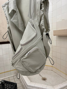 ss2019 Per Gotesson Cotton Gabardine Cross Bodybag Vest - Size OS