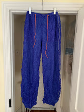 Load image into Gallery viewer, aw1999 Issey Miyake Blue Crinkled Bungee Pants - Size M