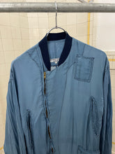 Load image into Gallery viewer, 1980s Katharine Hamnett Aqua Blue Silk Flight Suit - Size OS