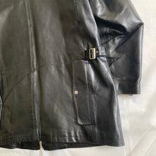 Load image into Gallery viewer, aw1991 Yohji Yamamoto 6.1 The Men Extended Black Cowhide Leather Jacket - Size OS