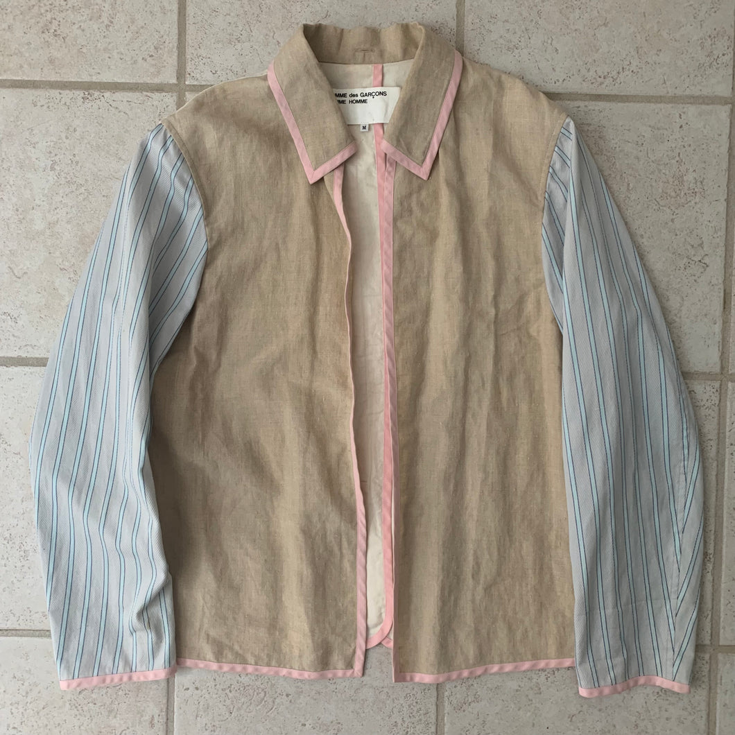 2000s CDGH Homme Reconstructed Mismatch Shirt - Size M