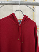 Load image into Gallery viewer, 1980s Marithe Francois Girbaud x Maillaparty Extended Red Hooded Zip-up Sweater - Size M