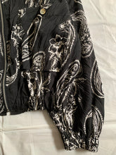 Load image into Gallery viewer, ss1996 Issey Miyake Light Cropped Paisley Jacket with Layered Pocket Details - Size M