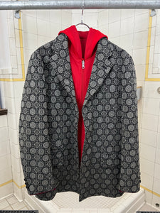 2000 CDG Homme Homme Reversible Tapestry Blazer and Hooded Parka - Size M