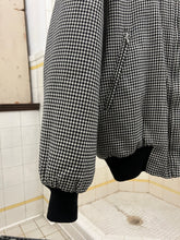 Load image into Gallery viewer, 1980s Katharine Hamnett Padded Houndstooth Pattern Bomber - Size L