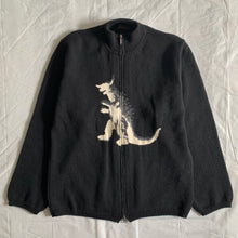 Load image into Gallery viewer, 1990s Yohji Yamamoto Black Godzilla Zipper Sweater - Size M