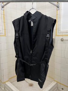 2000s Samsonite ‘Travel Wear’ Paneled Vest with Packable Backpack - Size L