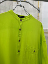 Load image into Gallery viewer, ss1995 Issey Miyake Oversized Mandarin Collar Neon Shirt - Size XL