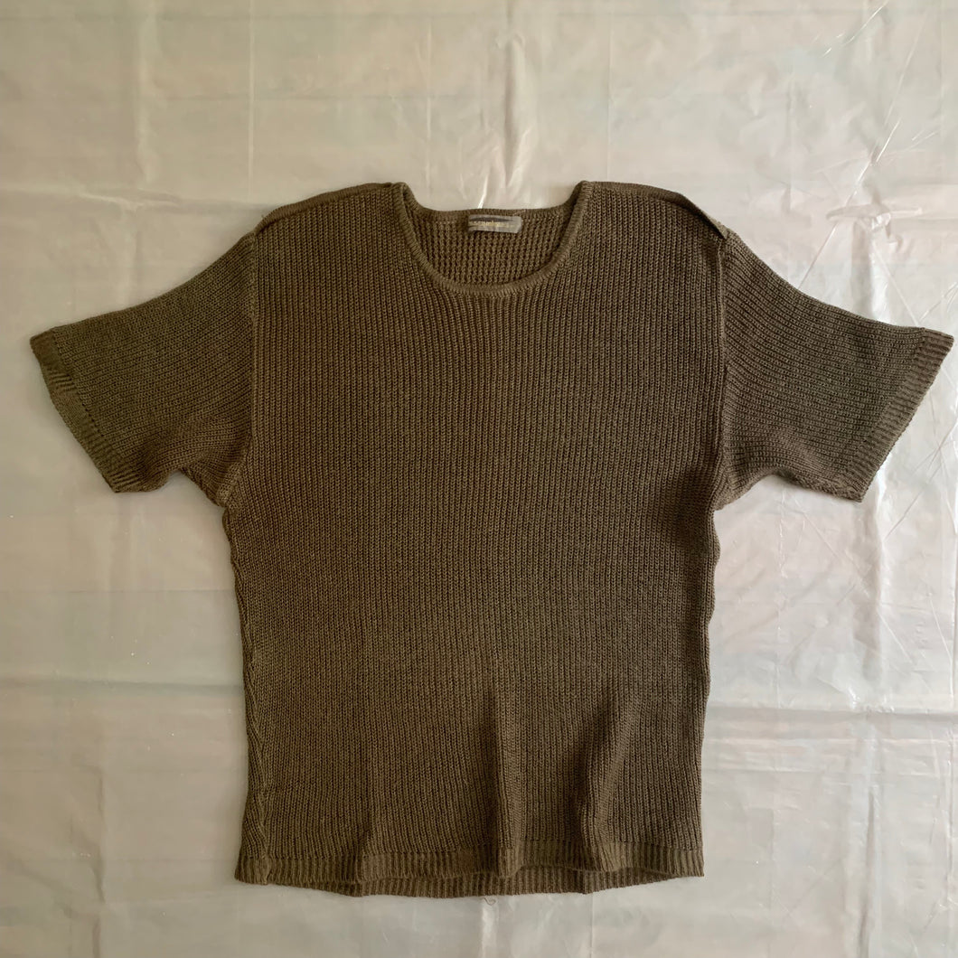 1980s Issey Miyake Knitted Short Sleeve - Size M